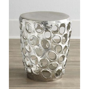 Mesa de Centro para Sala de Estar, Fabricada con Madera de Forma Irregular y Metal Plateado de Primera Calidad, para Hogar u Hotel - Product Image 6