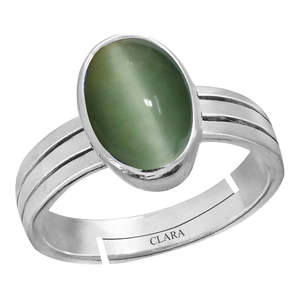 Natural Cats Eye Lehsuniya Gemstone <b>Rings</b>-Certified & for Everyday Wear - Product Image 1