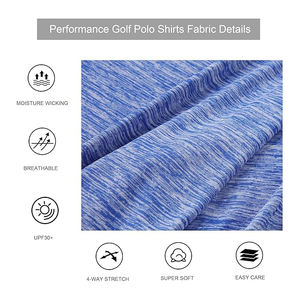 Polos de manga corta para hombre, ajustados para hombre, Polo de ajuste seco con cuello, con poliéster 100% de alta calidad y de primera calidad - Product Image 2