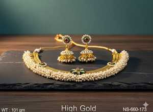 Conjuntos de collar antiguo de suministro al por mayor, conjuntos de joyería de moda de 77g para bodas y fiestas a precio asequible - Product Image 5