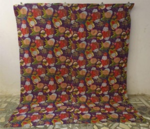 Venta al por mayor personalizado estampado floral indio sólido hecho a mano Kantha manta bohemio indio Kantha estampado edredón Kantha colchas - Product Image 2