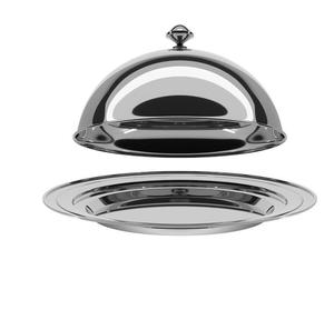 Beurrier en acier inoxydable massif, écologique, finition polie, préservation de la fraîcheur, design moderne pour la restauration professionnelle - Product Image 2