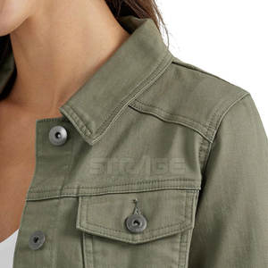 Veste en jean élégante pour femmes Coupe moderne Détail de couture propre Décontractée 100% coton Écologique Tissu léger au toucher doux - Product Image 3