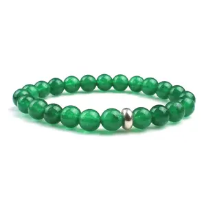 Green Onyx <b>Bracelet</b>, Men's Green Onyx Adjustable <b>Bracelet</b>, Beads <b>Bracelet</b> with Green Onyx - Product Image 5