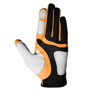 Guantes de golf de piel de oveja para deportes al aire libre Guantes de golf para adultos de color de contraste de calidad superior - Product Image 5