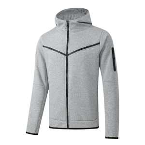 Nuevos chándales de entrenamiento de algodón ecológicos de invierno con cremallera completa para hombres con características de secado rápido y transpirables - Product Image 2