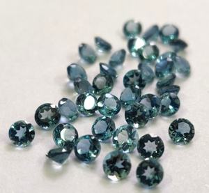 Topaze bleue de Londres naturelle coupe ronde 2mm à facettes-topaze bleue de Londres en vrac ronde - Product Image 4