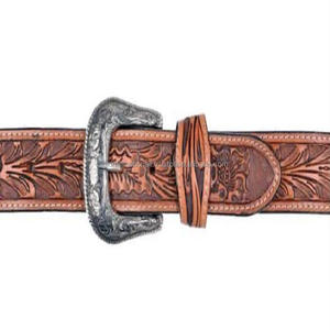 Ceinture florale personnalisée en cuir véritable usinée à la main et peinte à la main avec boucle amovible de designer dans toutes les tailles personnalisées - Product Image 3