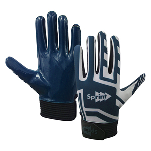 Gants de football américain à paume antidérapante en silicone imprimés or personnalisés pour les sports de plein air - Product Image 2