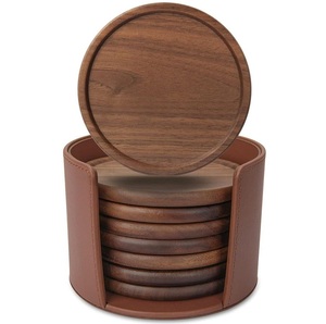 Posavasos redondos de bambú de alta calidad para mesa, artículos de cocina, Material de madera más vendido, café usado - Product Image 4