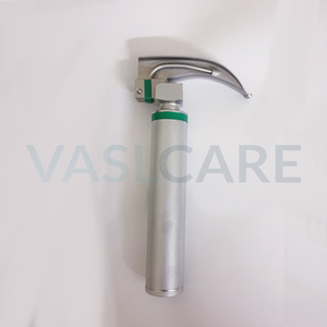 Juego de laringoscopios de fibra óptica Macintosh con 4 cuchillas y con mango de batería y caja Juego de laringoscopio convencional de Vaslcare - Product Image 6