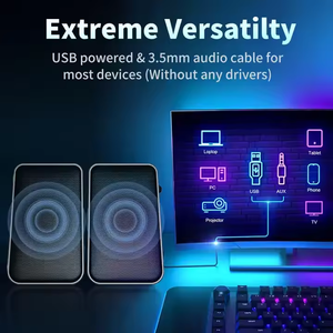 Yüksek sadakat profesyonel hoparlörler derin bas 10W 2.0 kanal Stereo hoparlör sistemi ile sürükleyici ses kalitesi için - Product Image 4