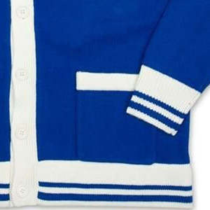 Wholesale Custom Designer Unisex <b>Cardigan</b> <b>Sweater</b> 100% Cotton V-neck Thick Long Sleeve Embroidery High Quality Autumn - Product Image 2