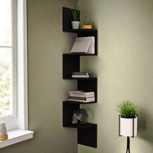 60 Engineered Wood <b>ROUND</b> WALL MOUNTING UNIT Storage Holders & Racks Buy Carve Wall Art Mount Metallic Wall Mount Shelf Set - Product Image 2