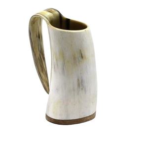 Taza de Cuerno para Beber de Diseño Blanco Antiguo, Fabricante de la India, Taza de Cuerno de Búfalo Pulida a Precio de Mayoreo - Product Image 1