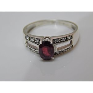 Minimaliste 925 Argent Fine Anneau Dainty Rhodolite Grenat Cubique Zircone Bijoux De Mariage Cadeau R0328-GS Déclaration Anneau pour Elle - Product Image 4