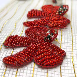 Pendientes de diamantes de imitación de caramelo de Color navideño brillo exagerado rojo verde cristal fiesta aros grandes para regalos de joyería de fiesta - Product Image 2