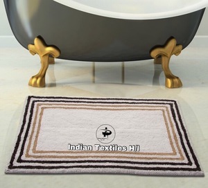 Alfombrilla de baño de diseño personalizado al por mayor de lujo más suave Alfombrilla de baño de diseño rápido Algodón con técnicas hechas a máquina para baños por ITHL - Product Image 1