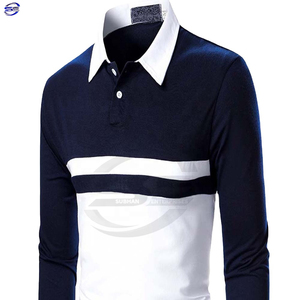 2025 Golf de manga larga de alta calidad para hombres para Polo al por mayor ropa de calle con estampado deportivo 20% poliéster 80% Algodón - Product Image 1