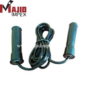 Cuerda de saltar con logotipo personalizado al por mayor de fitness ajustable con mango de madera de alta calidad - Product Image 4