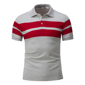 Hombres de logotipo personalizado de alta calidad para Polos Nuevo diseño Patrón sólido Camisa de golf de lona Precio razonable con OEM personalizable - Product Image 5