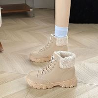 Bottes de neige pour femmes, chaussures de campus, bottes en fourrure, matériaux durables de haute qualité, logo personnalisé, chaussures d'hiver.