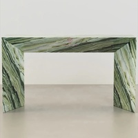 Table console en marbre forêt verte naturelle meubles de couloir d'entrée minimalistes décor à la maison moderne