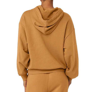 Sweat à capuche en molleton pour femme avec logo imprimé Style sport Sweat à capuche tricoté avec bras tombant pour femme - Product Image 2