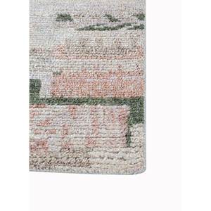 Alfombra de Lana Afgana Tejida a Mano, Color Marfil, Modelo Re-1409, Diseño Abstracto, para Sala de Estar, Alfombra Rectangular para Pasillo - Product Image 4
