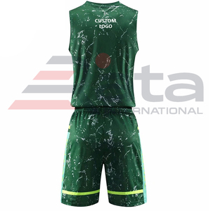 Conjunto de Uniforme de Baloncesto Digital Personalizado de Alta Calidad Premium, Talla Grande, Transpirable, de Secado Rápido, 100% Poliéster, Unisex, para Adultos, Pakistán - Product Image 6