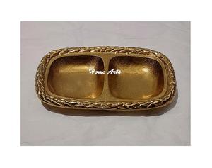 ชุดชามผลไม้แห้งสีเงินและสีทอง4ชิ้นชามอลูมิเนียมช็อคโกแลตดีไซน์แฟนซีเซิร์ฟเวอร์ในงานศิลปะที่บ้าน - Product Image 6