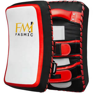 Protector de manos, almohadillas para patadas de boxeo, Material de cuero PU, respetuoso con el medio ambiente, alta calidad, Fitness, culturismo, Muay Thai Pad personalizado - Product Image 1