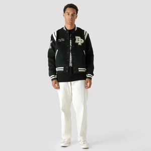 Nouvelle arrivée Veste bomber universitaire en chenille brodée pour hommes OEM créez vos propres vestes de style - Product Image 1