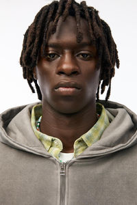 Sweat-shirt à capuche zippé oversize unisexe en coton thermique respirant et épais 500GSM col à capuche doublé hiver - Product Image 6