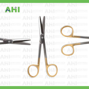 Tijeras AHI Mayo Harrington Supercut de Carburo de Tungsteno, 230 mm de Largo, Rectas, Instrumentos Quirúrgicos, Mango Ergonómico Dorado - Product Image 3