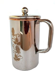 En gros 100% Pur Cuivre Pichet À Boire Martelé Conception Super Vente Dernière Arrivée Logo Personnalisé Pichet À Eau Matériau En Métal - Product Image 6