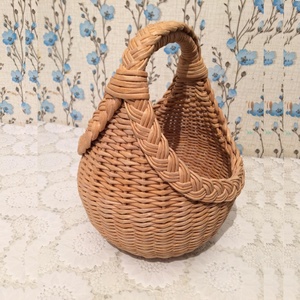 Meilleure vente panier en rotin tissé stockage décoration de la maison panier en osier naturel pour le stockage fabriqué au Vietnam - Product Image 3