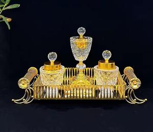 Quemador de Incienso Árabe de Lujo con Cristales Metálicos, Aroma Duradero y Ecológico, Ideal para la Mesa de Postres - Product Image 5