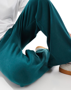 Midweight Spandex/Polyester Canvas Casual Men's Sweatpants Custom Screen Printed Logo Acid Wash Distressed Oversized Wide Leg - Product Image 2