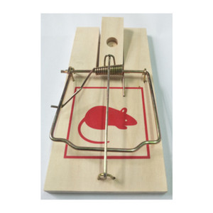 Trappola per Topi con Base in Legno 17,5x8,3x1 cm - Product Image 1