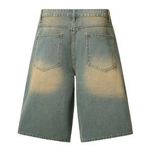 Shorts en jean déchirés pour hommes HSI, très demandés en 2026, style streetwear, respirants, délavés, droits, amples, évasés, shorts en jean pour hommes - Product Image 2