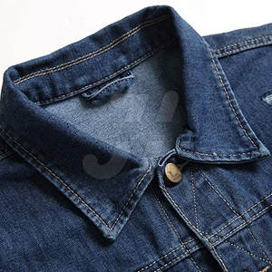 2024 nueva moda cómoda chaqueta vaquera de invierno para hombre de alta calidad de lona de Color sólido de secado rápido transpirable Casual cuello levantado - Product Image 3