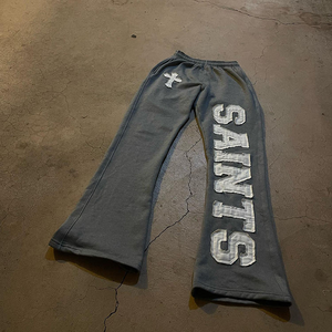 Sweat à capuche pour homme en molleton français lourd, coupe ample, impression numérique, avec patch brodé personnalisé - Product Image 2