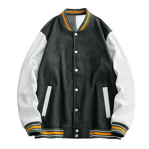 Ropa de calle de la mejor calidad para hombre, chaqueta universitaria lisa en blanco, Jersey, chaquetas con letras de invierno - Product Image 6