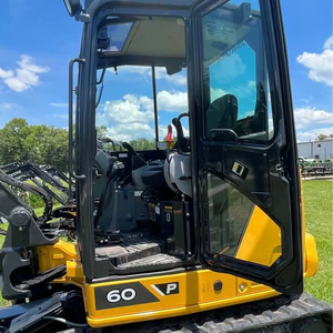 Entrega rápida utilizada para John Deer. E 60P Mini excavadora Poclain cilindro hidráulico Yanmar motor bajo precio equipo de construcción - Product Image 6
