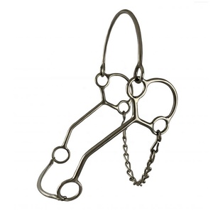 Nariz de goma Hackamore 8 pulgadas Mejillas Ligero Tamaño personalizado Superventas en brocas de caballo Precio barato Western Horse Bit 2025 - Product Image 4