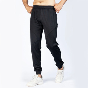 Llegada del 2024, pantalón gris de microfibra para hombre, corte recto informal con cierre de cintura elástica, transpirable y opción de logotipo personalizado - Product Image 4