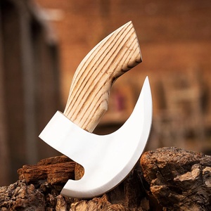 Hacha Industrial Personalizada de Acero Inoxidable al por Mayor, Hacha de Mano para Exteriores con Mango de Madera, Cortador de Pizza, para Acampar - Product Image 2