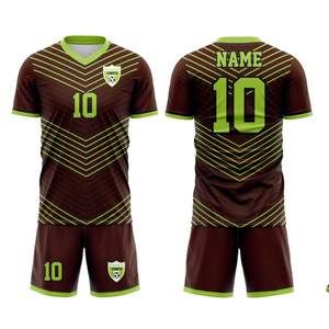 ชุดใส่เล่นฟุตบอลเสื้อเจอร์ซีย์ฟุตบอลชุดฟุตบอลแห้งเร็วระบายอากาศได้ดีชื่อทีมฟุตบอลกำหนดได้เองโลโก้ - Product Image 3