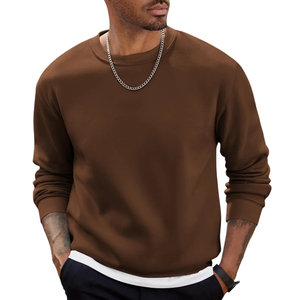 Venta al por mayor de los hombres de cuello redondo sudadera Personalizar Fleece Casual Wear Basics algodón mezclado sudadera para los hombres - Product Image 2